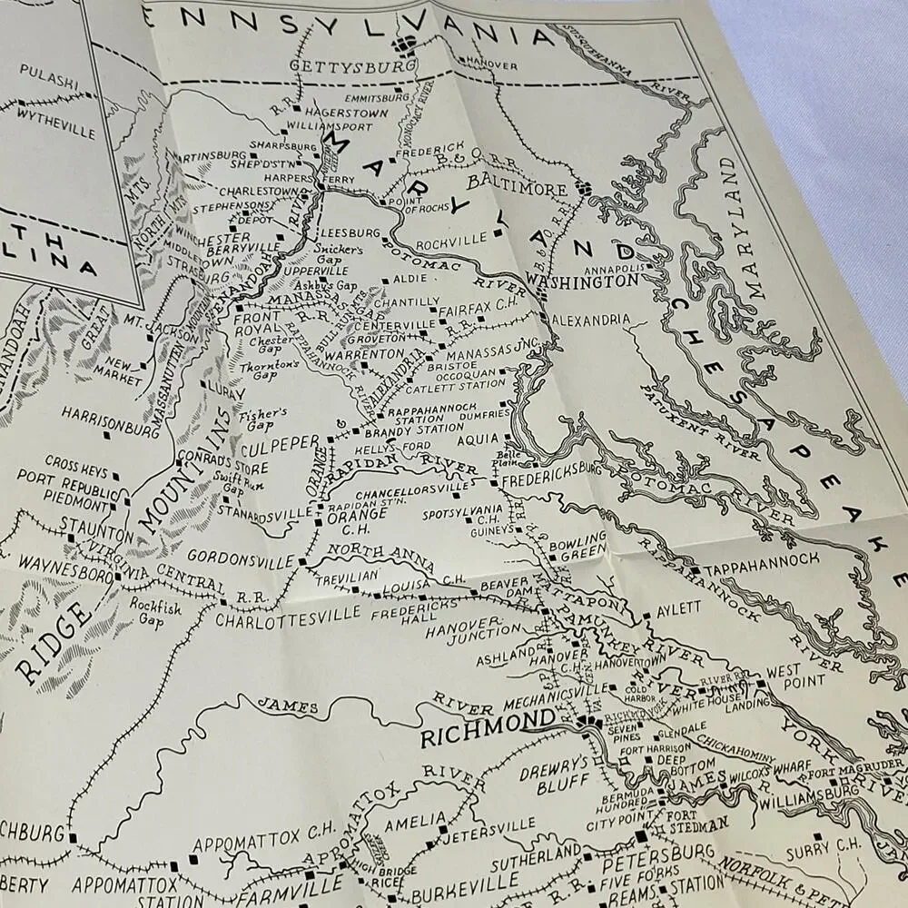 Lee's Lieutenants: A Study in command Vol 3: Gettysburg to Appomattox 1945 w Map
